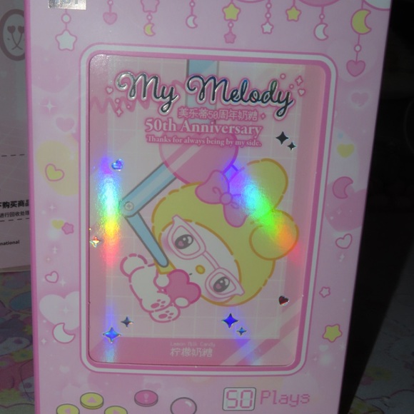 My Melody 50th Anniversary Blueberry Milk Candy Plush - Picture 2 of 3